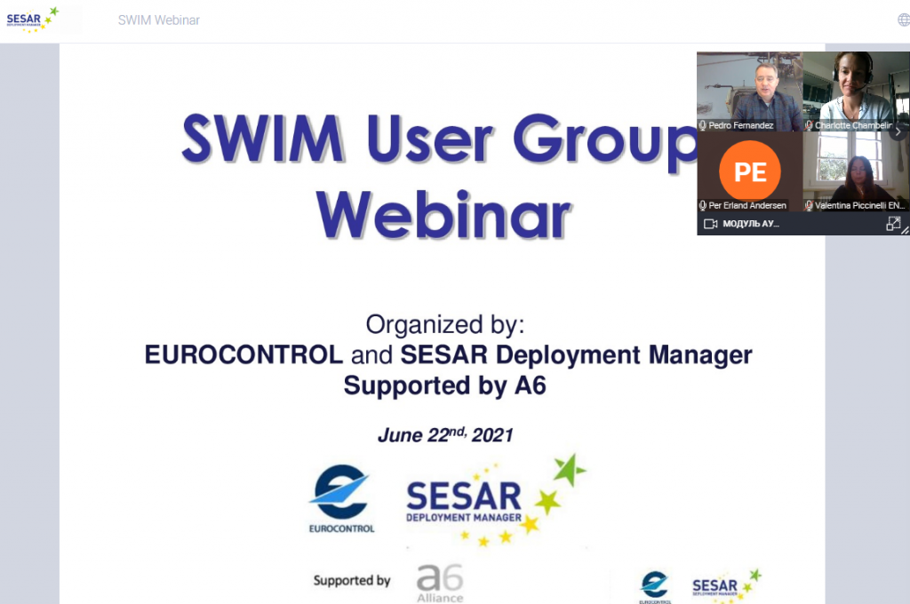 первый вебинар серии вебинаров SWIM , организованный SESAR и EUROCONTROL при поддержке A6